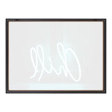 Blake Chill Neon Sign Framed Printed Glass by The Creative Bunch Studio