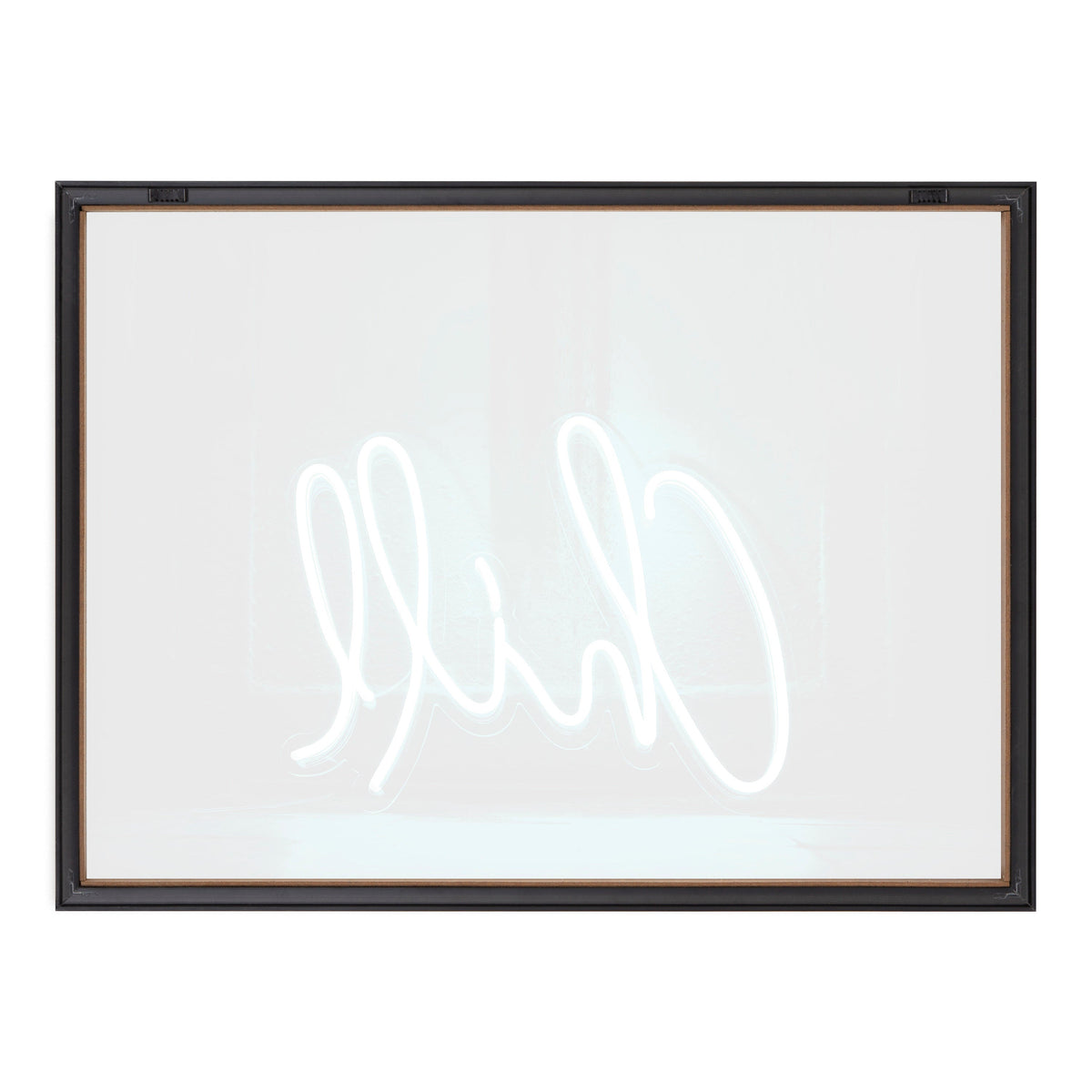 Blake Chill Neon Sign Framed Printed Glass by The Creative Bunch Studio
