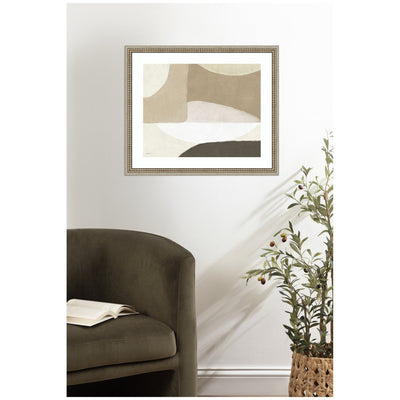 Abstract Neutral by Gabrielly Guedes Framed Wall Art Print