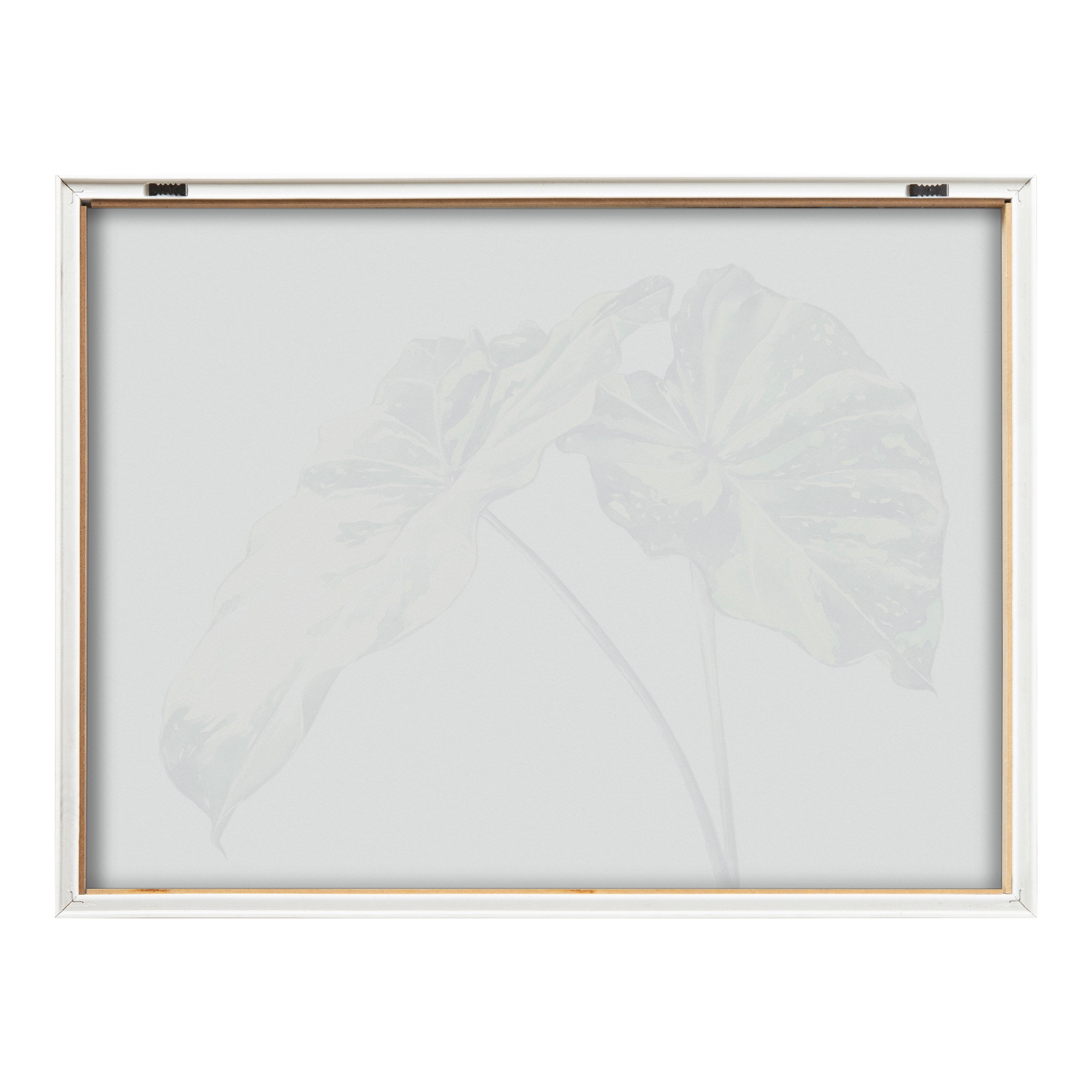 Blake Spotted Leaves Neutral Framed Printed Glass by kateandlaurel - product image 14 for Resin Society