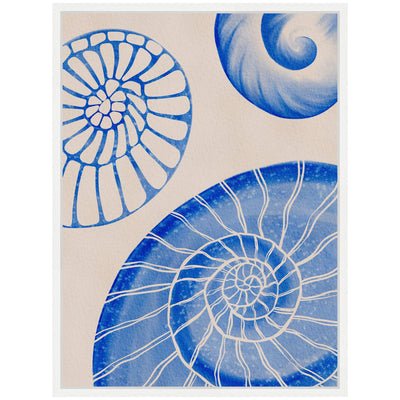 Sylvie Ocean Charms l Framed Canvas by Nikita Jariwala