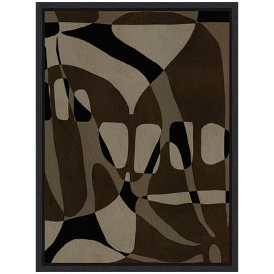 Sylvie Contour 1 Framed Canvas by Shatha Al Dafai
