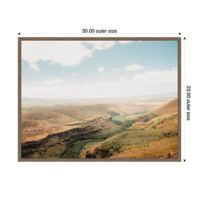 Sylvie Rolling Hills and Open Pastures Framed Canvas by Alicia Abla