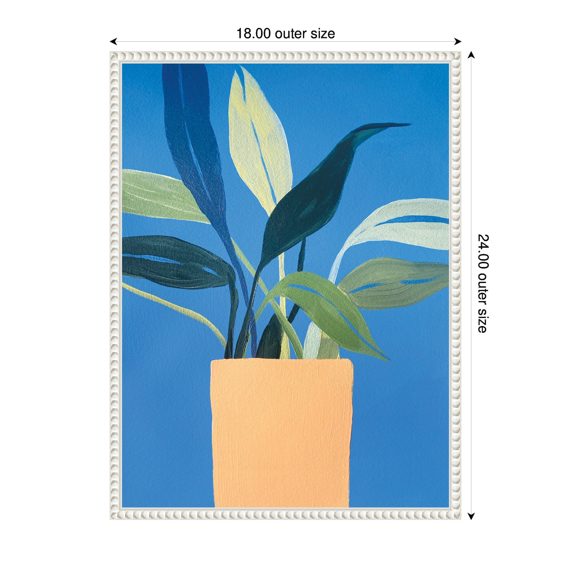 Sylvie House Plant Framed Canvas by Emma Daisy