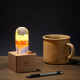 EP Light Flame Decorative Resin LED Bulb showing flame effect inside resin bulb