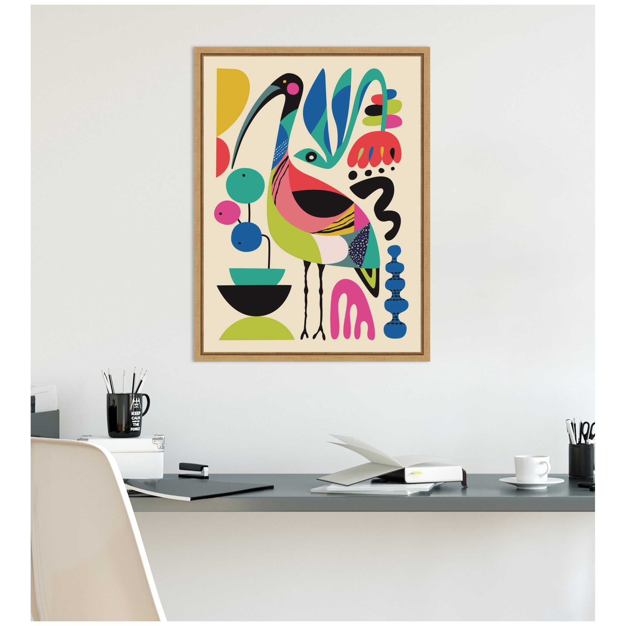 Ibis by Rachel Lee Framed Canvas Wall Art Print