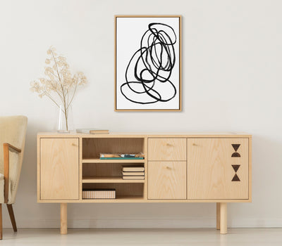 Sylvie Ring of Light 2 Framed Canvas