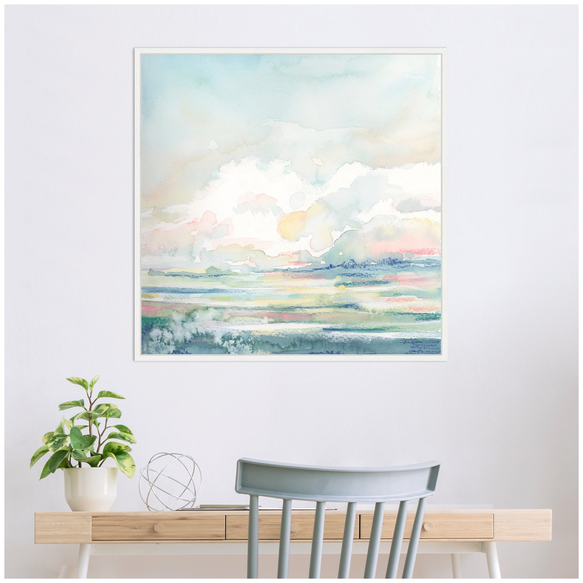 Sylvie Stillness Framed Canvas by Julie Maida