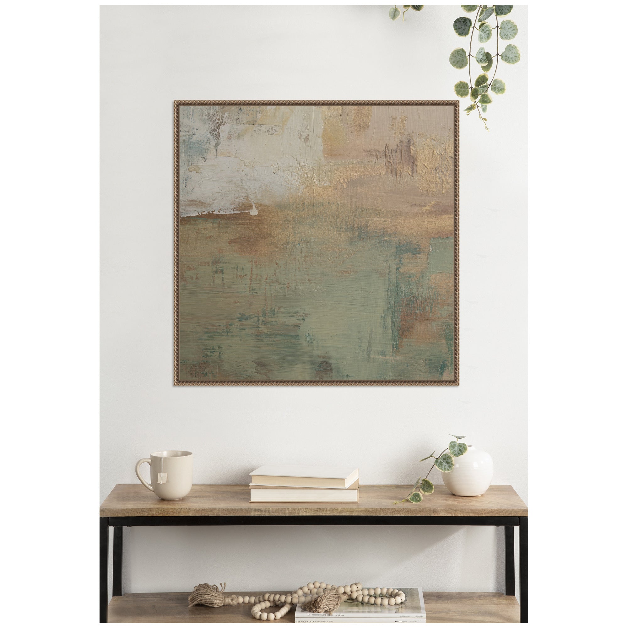Sage Horizon No.
1 by Amy Lighthall Framed Canvas Wall Art Print