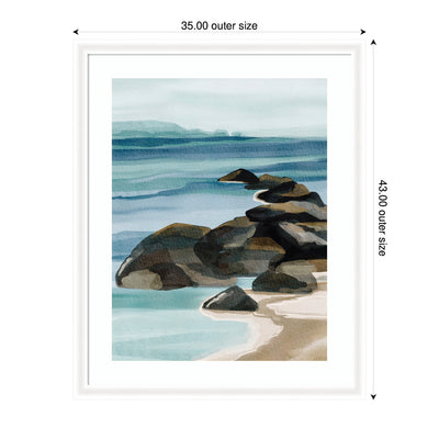 Framed Art Ocean Breeze ll by Nikita Jariwala