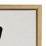 Sylvie Modern Botanical Neutral Abstract 2 Framed Canvas