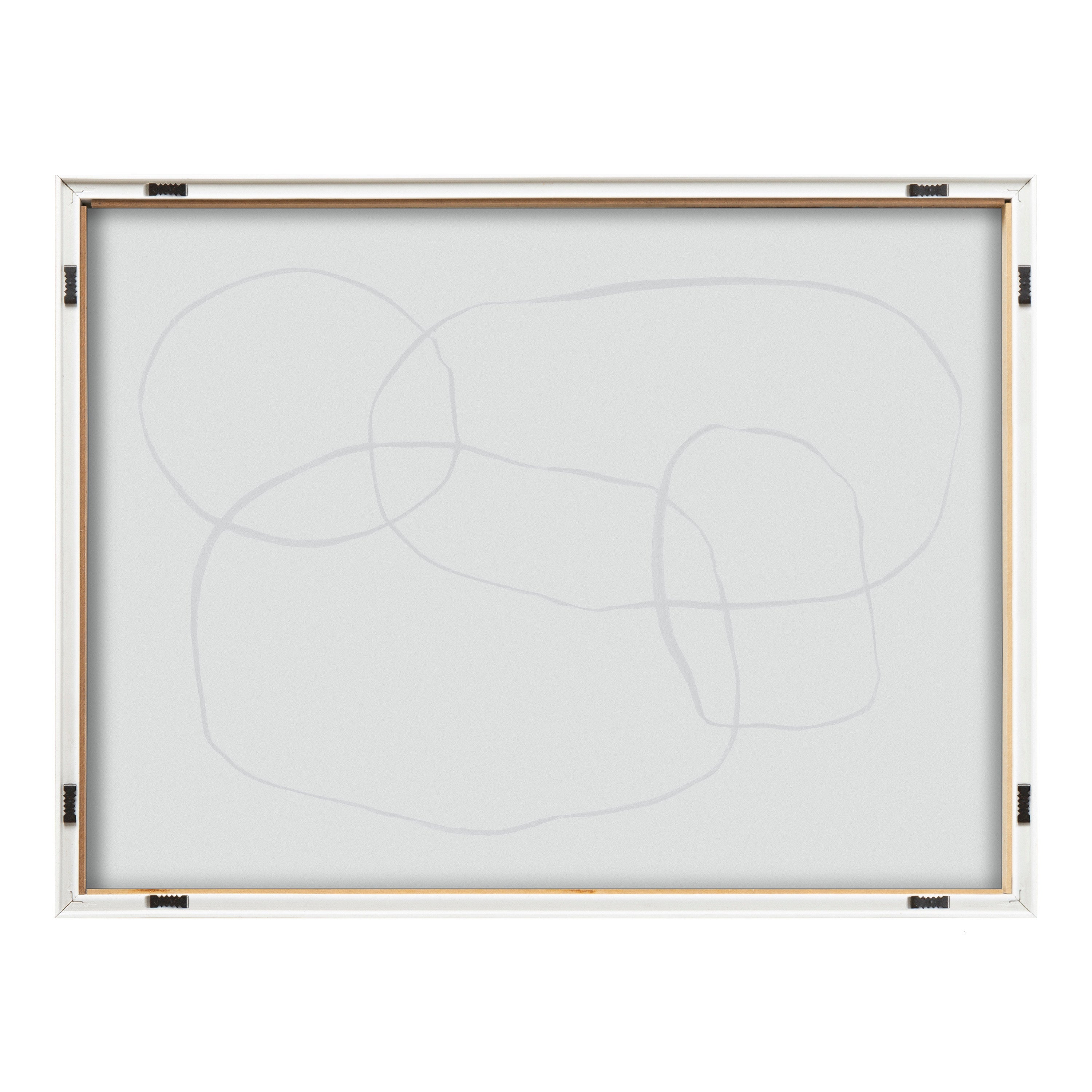 Blake 871 Modern Circles Framed Printed Glass by Teju Reval of by kateandlaurel - product image 13 for Resin Society