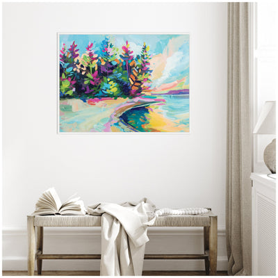 Sylvie Saturday In Door County Framed Canvas by Rachel Christopoulos