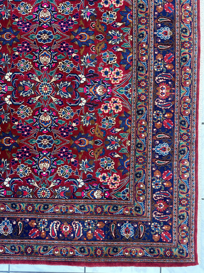 Persian Mashhad I Fine Allover Rug Wool 7 x 10 by Rugistan - product image 14 for Resin Society