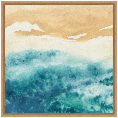 Sylvie On Warm Sand Framed Canvas by Janet Meinke-Lau