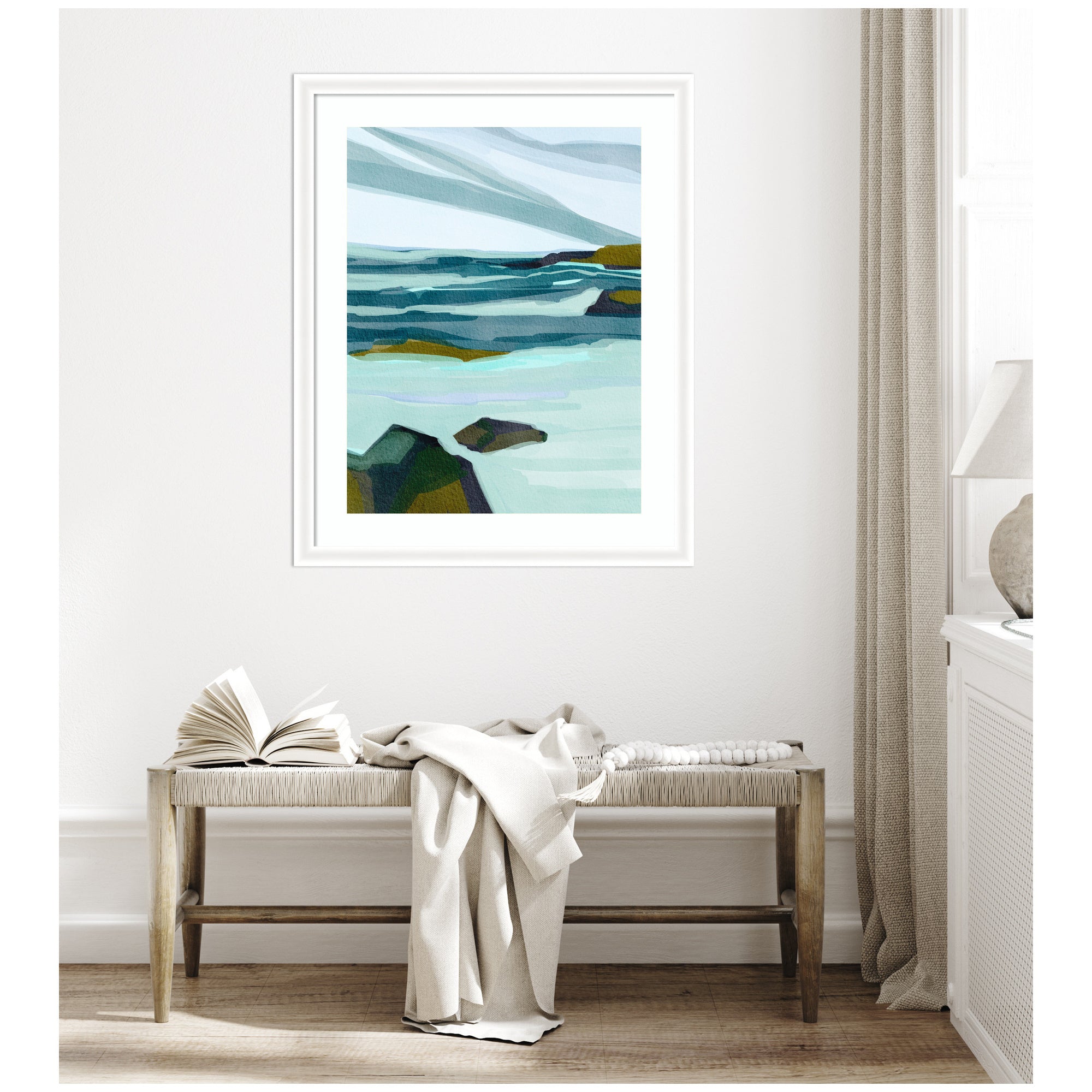 Framed Art Ocean Breeze by Nikita Jariwala