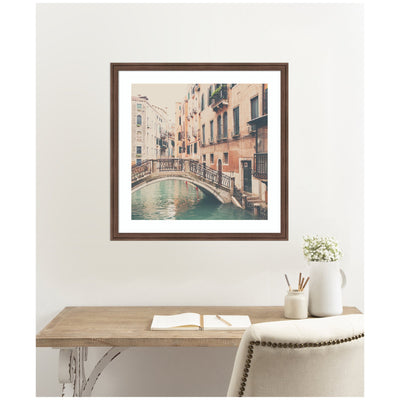 Framed Art Wandering The Streets of Venice by Laura Evans