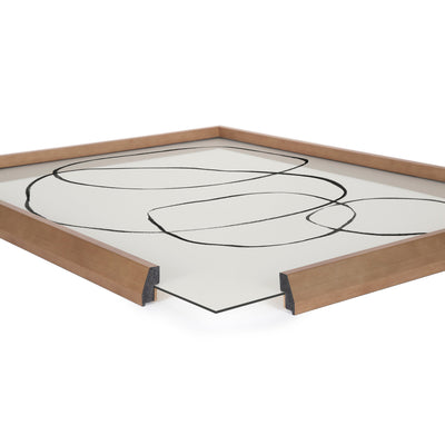 Blake 869 Going In Circles Framed Printed Glass by Teju Reval of