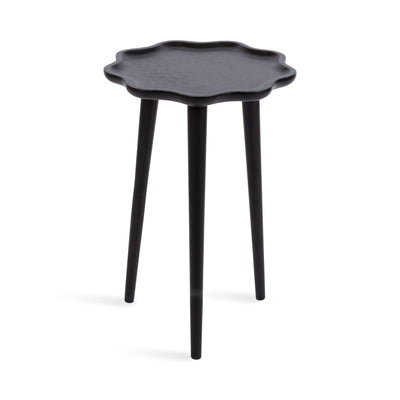 Alezar Scallop Wood Side Table