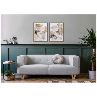 Earth Form No. 1 & No. 2 2 Piece Framed Canvas Wall Art Set