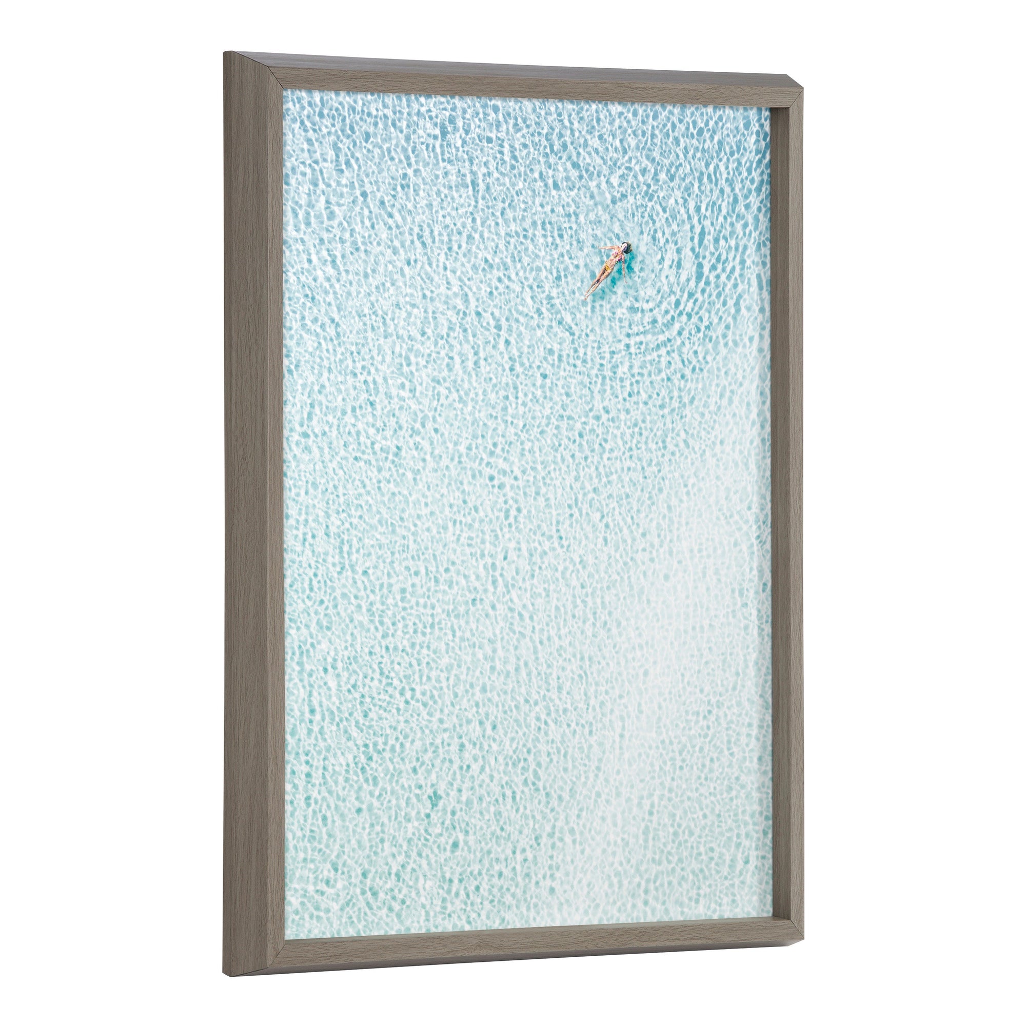 Blake Woman Floating Framed Printed Glass by Amy Peterson Art Studio by kateandlaurel - main product image for Resin Society