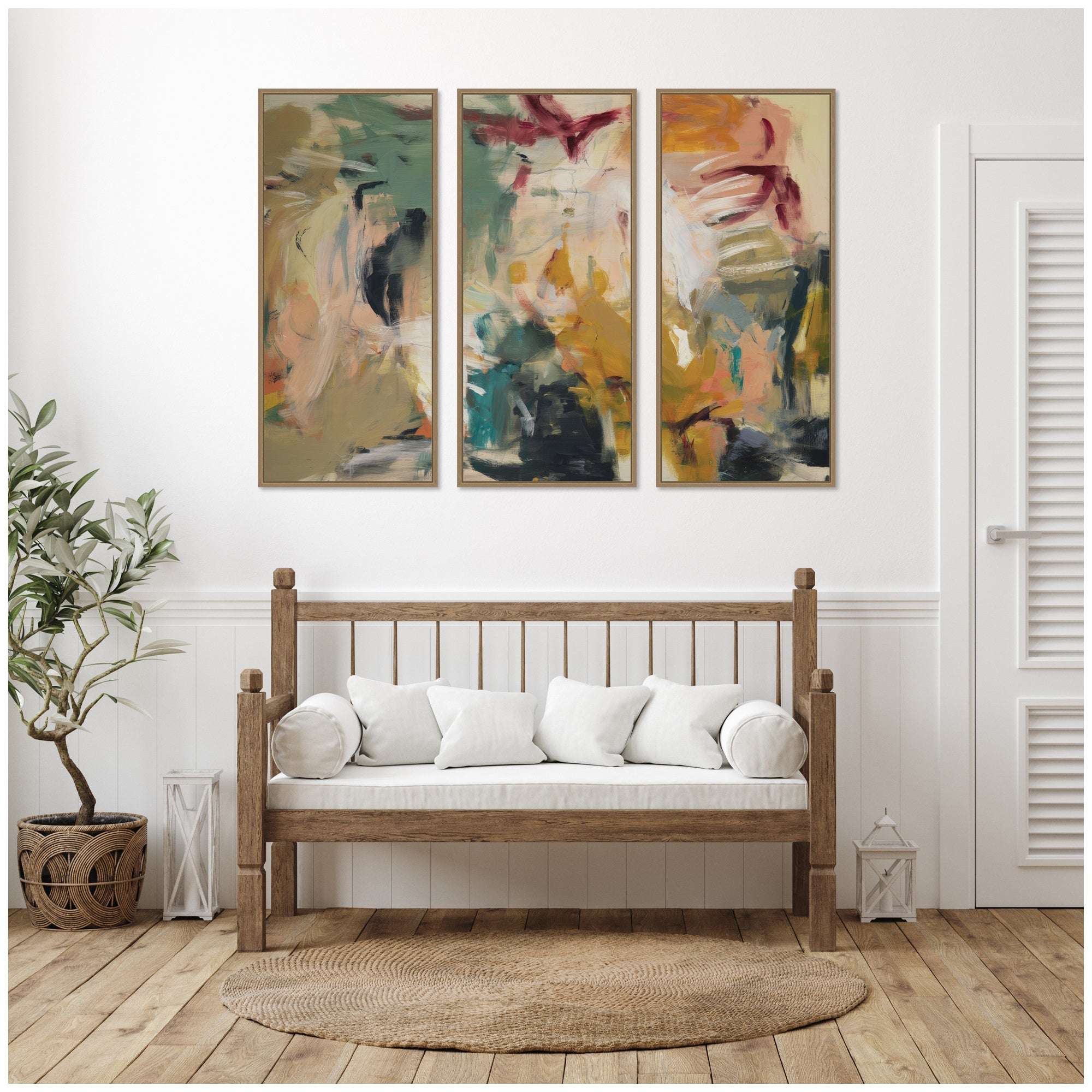 Painted Storm No.
2 Panel 3 Piece Framed Canvas Wall Art Set by Amy Lighthall