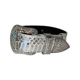 Silver snake design dog collar with Swarovski crystal hardware and Italian leather lining