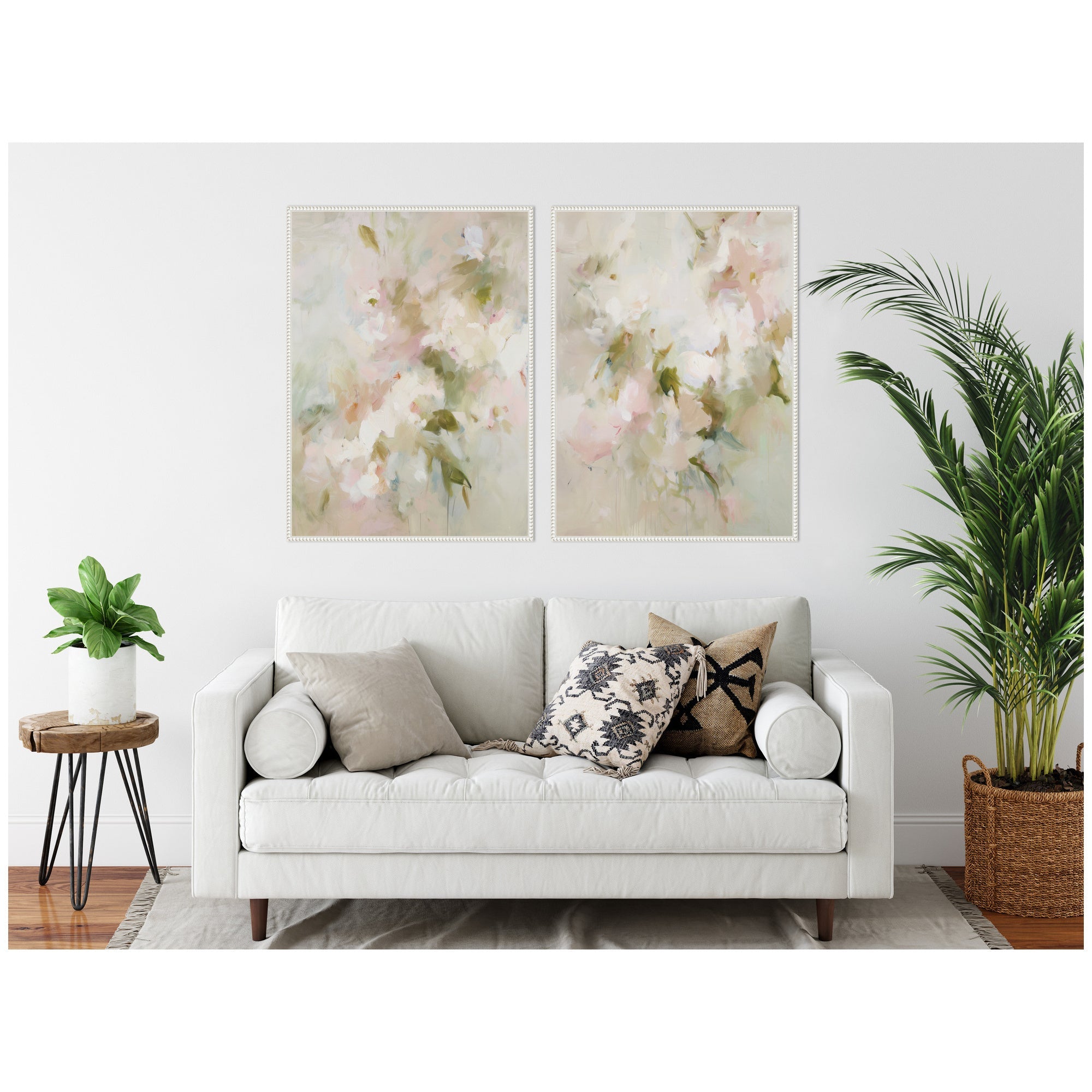 Bloom No.
1 & No.
2 2 Piece Framed Canvas Wall Art Set by Amy Lighthall