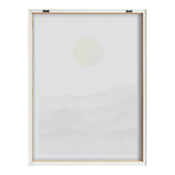 Blake Black Yellow Mountain Range Silhouette Framed Printed Glass by kateandlaurel - product image 18 for Resin Society