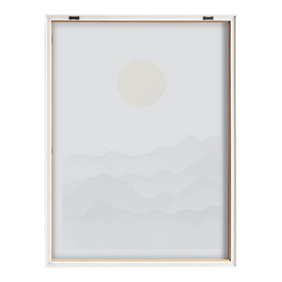 Blake Black Yellow Mountain Range Silhouette Framed Printed Glass by kateandlaurel - product image 18 for Resin Society