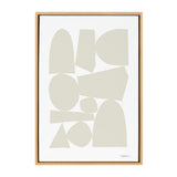 Sylvie Constructed II Neutral Framed Canvas