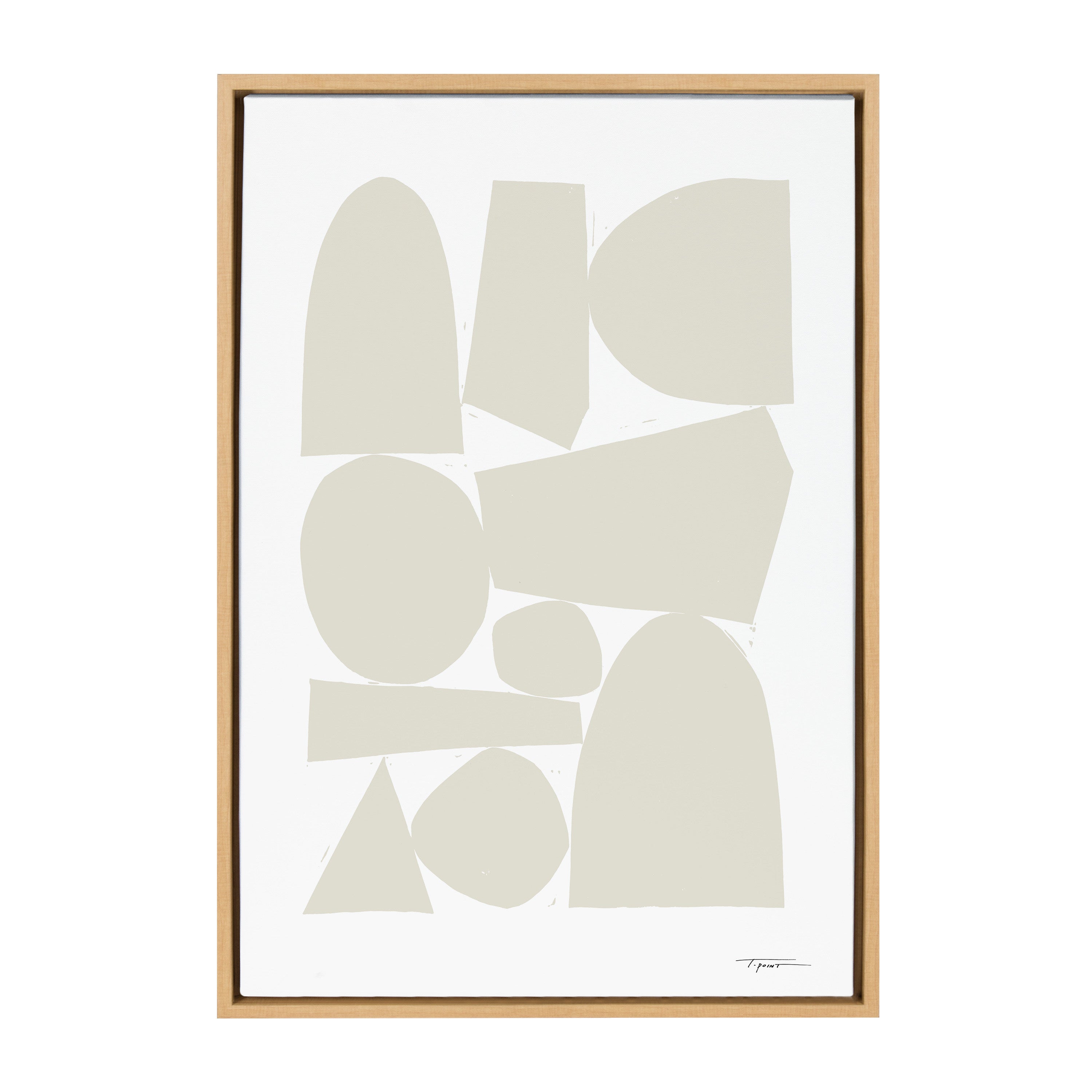 Sylvie Constructed II Neutral Framed Canvas