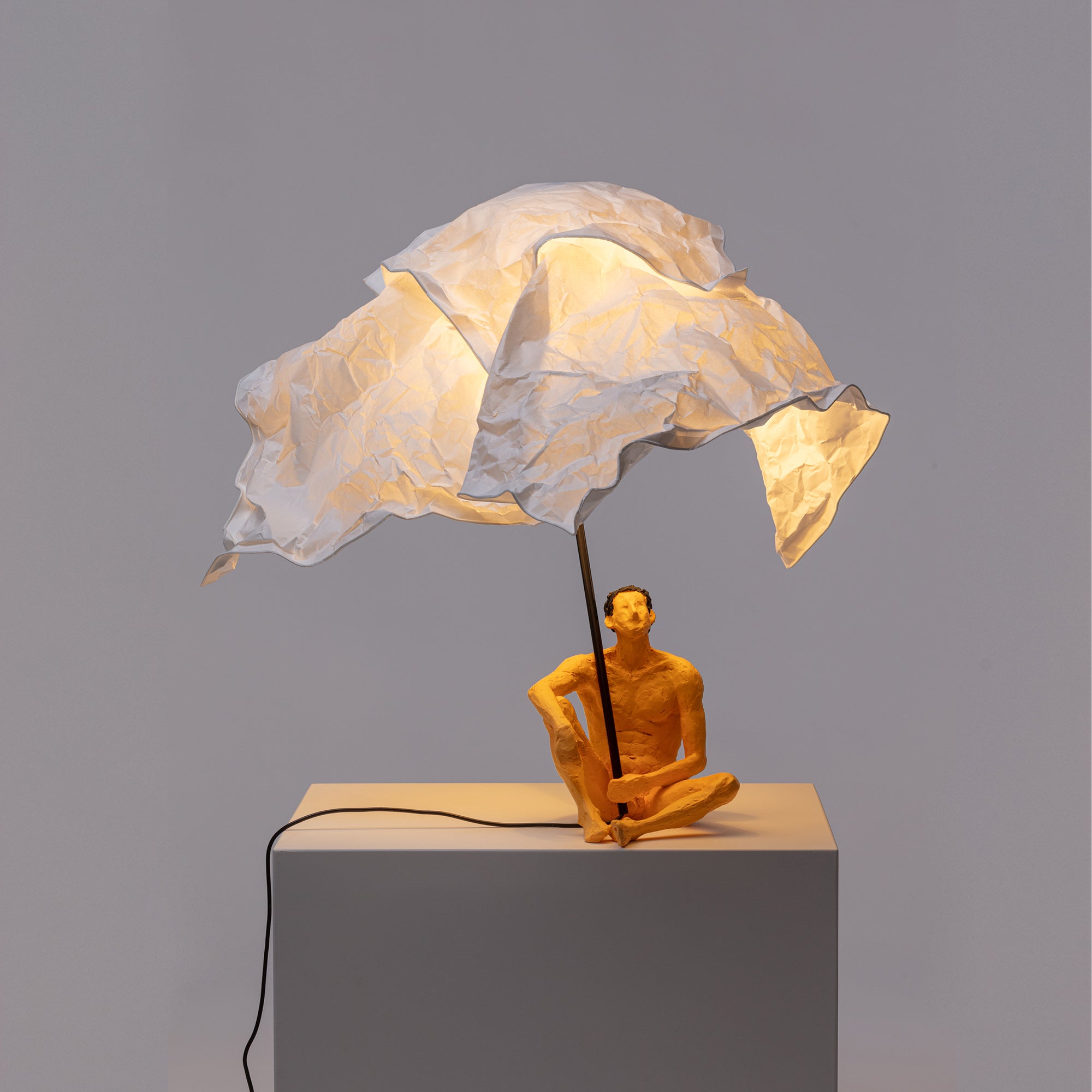 Love is a verb lamp Robi detail image - Resin Society