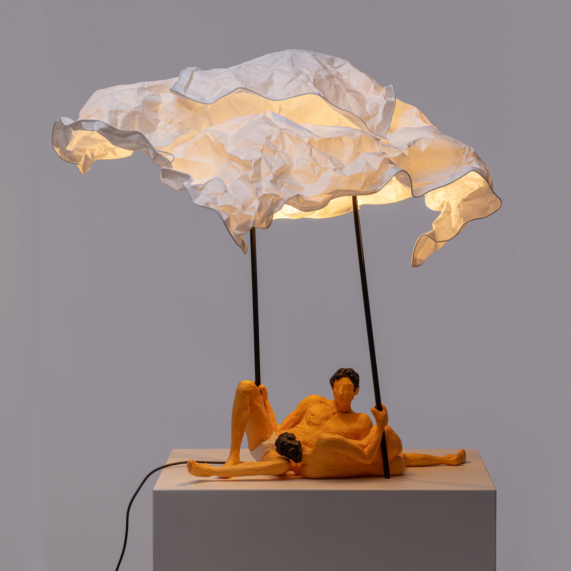 Love is a verb lamp Lea & Toni detail image - Resin Society