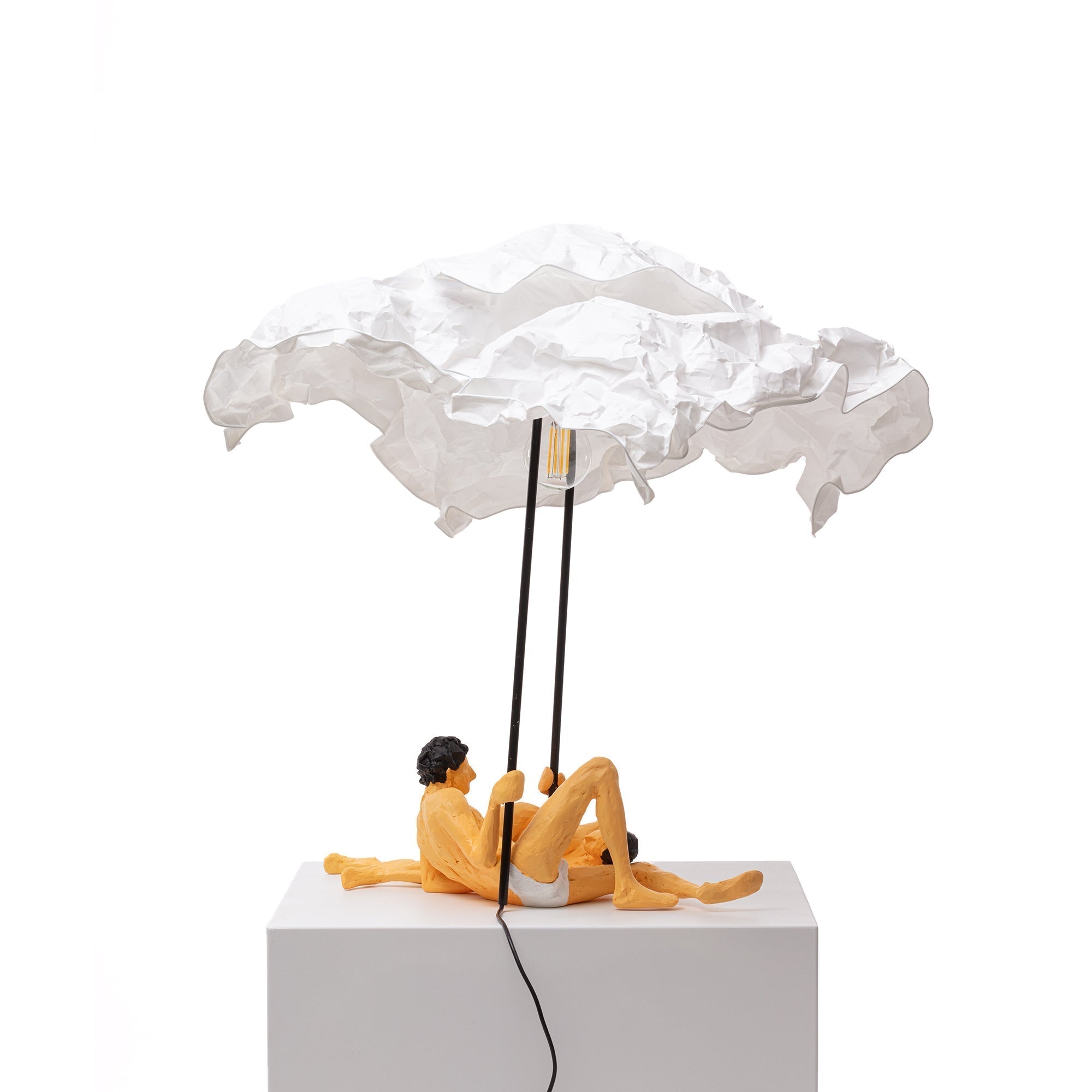 Love is a verb lamp Lea & Toni detail image - Resin Society