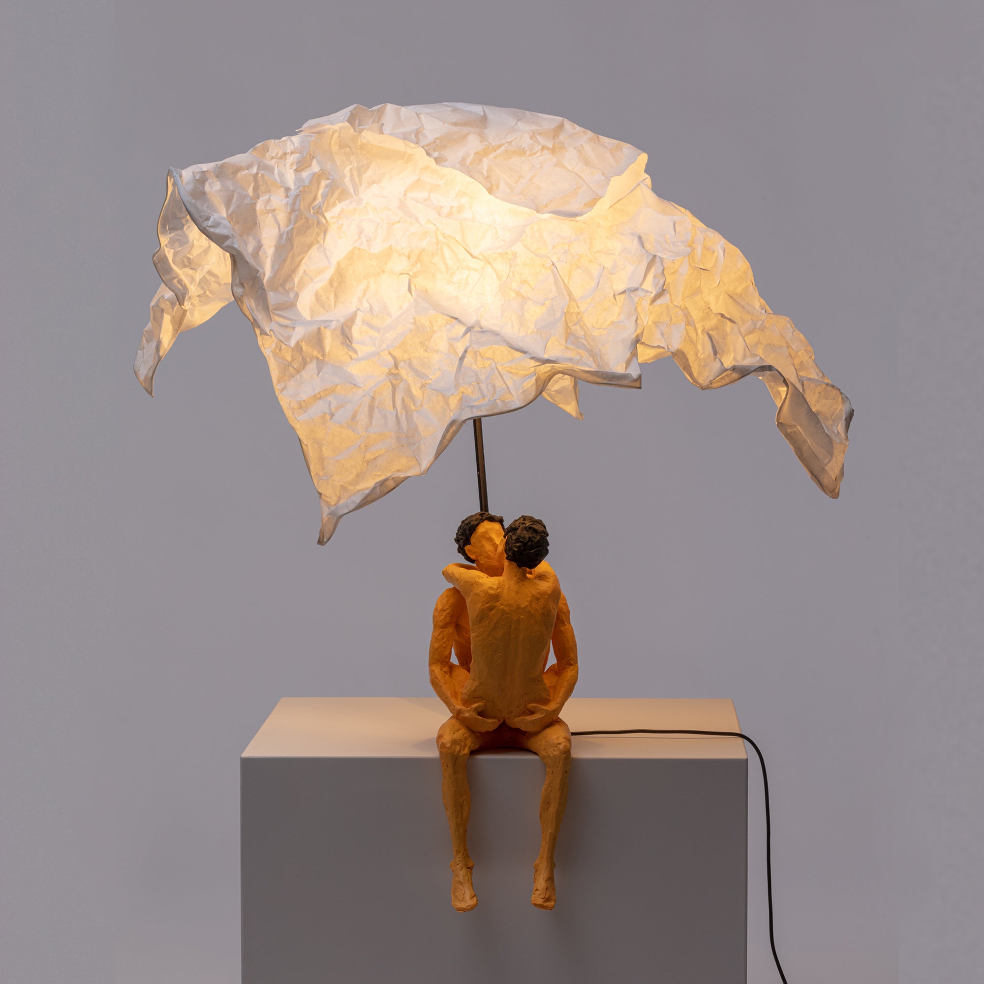 Love is a verb lamp Max & Roberta detail image - Resin Society