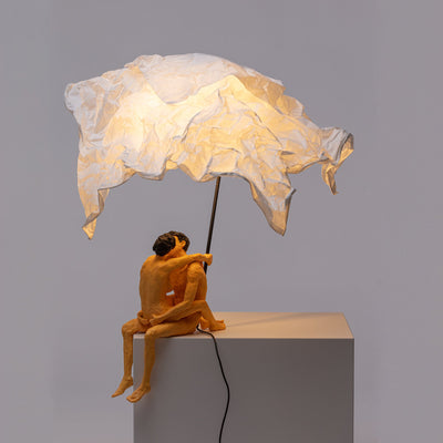 Love is a verb lamp Max & Roberta detail image - Resin Society