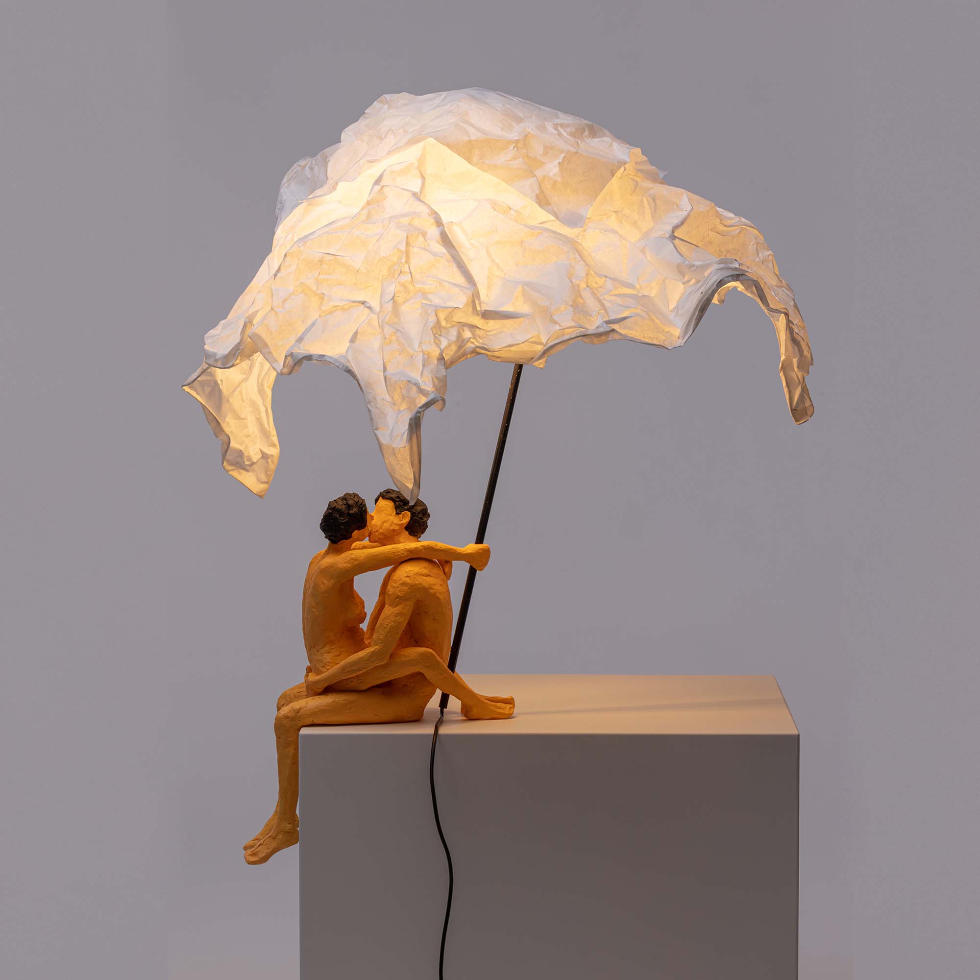 Love is a verb lamp Max & Roberta detail image - Resin Society