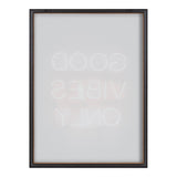 Blake Good Vibes Only Neon Sign Framed Printed Glass by The Creative by kateandlaurel - product image 4 for Resin Society