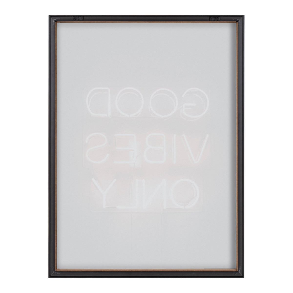 Blake Good Vibes Only Neon Sign Framed Printed Glass by The Creative by kateandlaurel - product image 4 for Resin Society