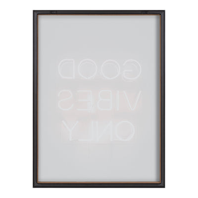 Blake Good Vibes Only Neon Sign Framed Printed Glass by The Creative by kateandlaurel - product image 4 for Resin Society