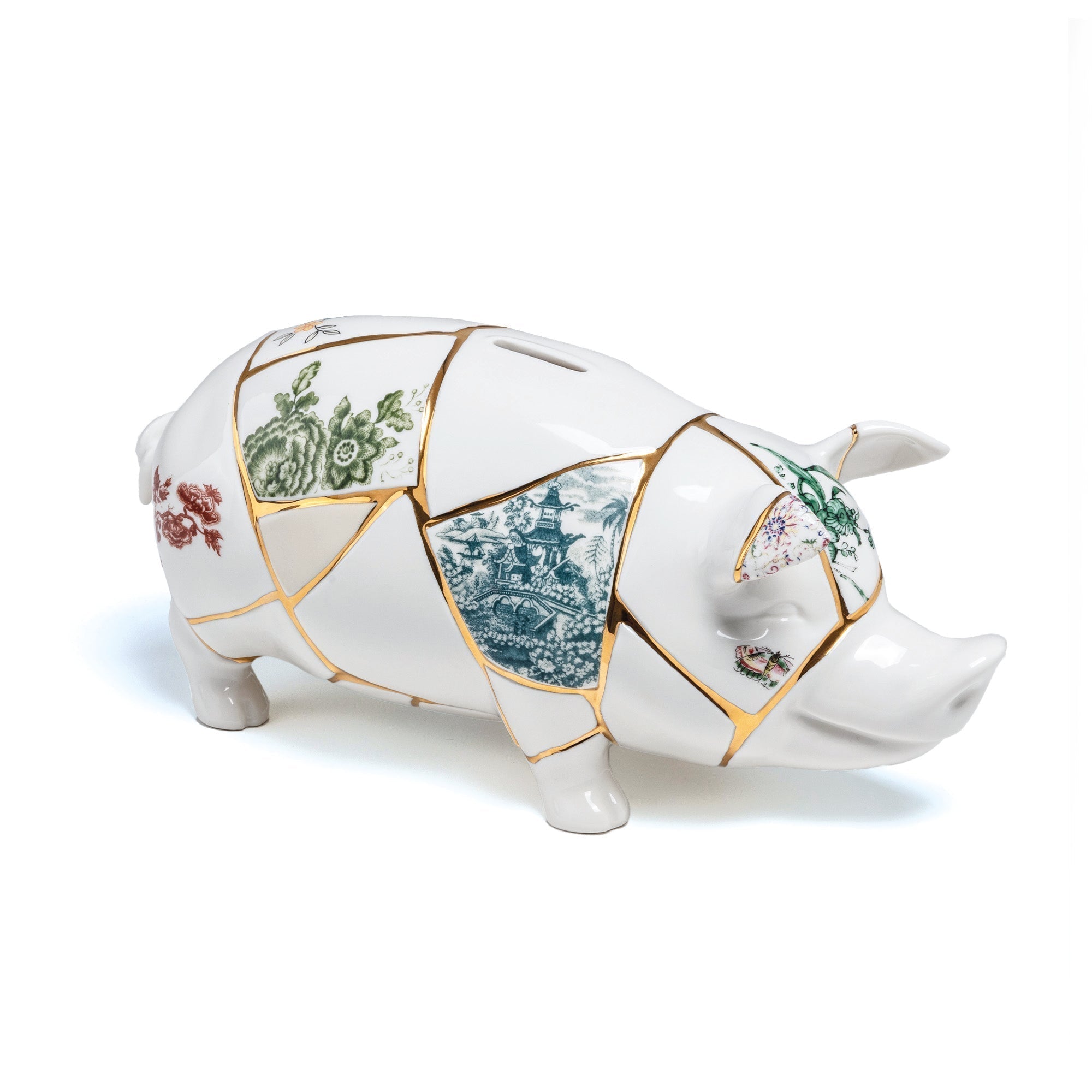 Kintsugi Piggy Bank detail image - Resin Society