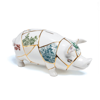 Kintsugi Piggy Bank detail image - Resin Society
