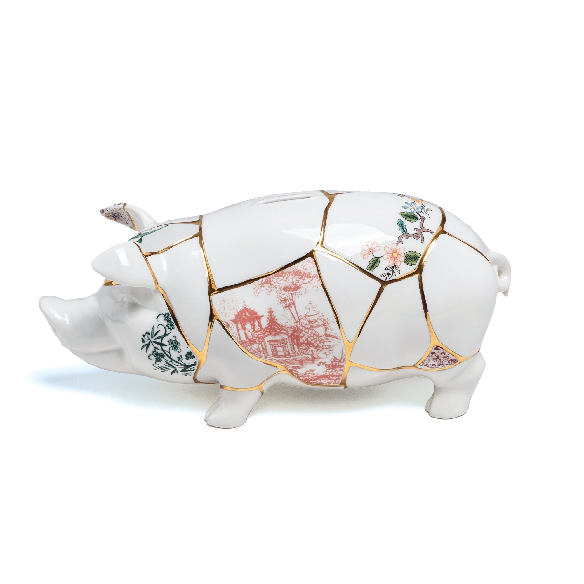 Kintsugi Piggy Bank detail image - Resin Society