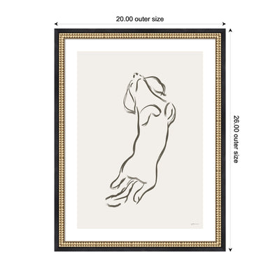 Dachshund Dog by Gabrielly Guedes Framed Wall Art Print