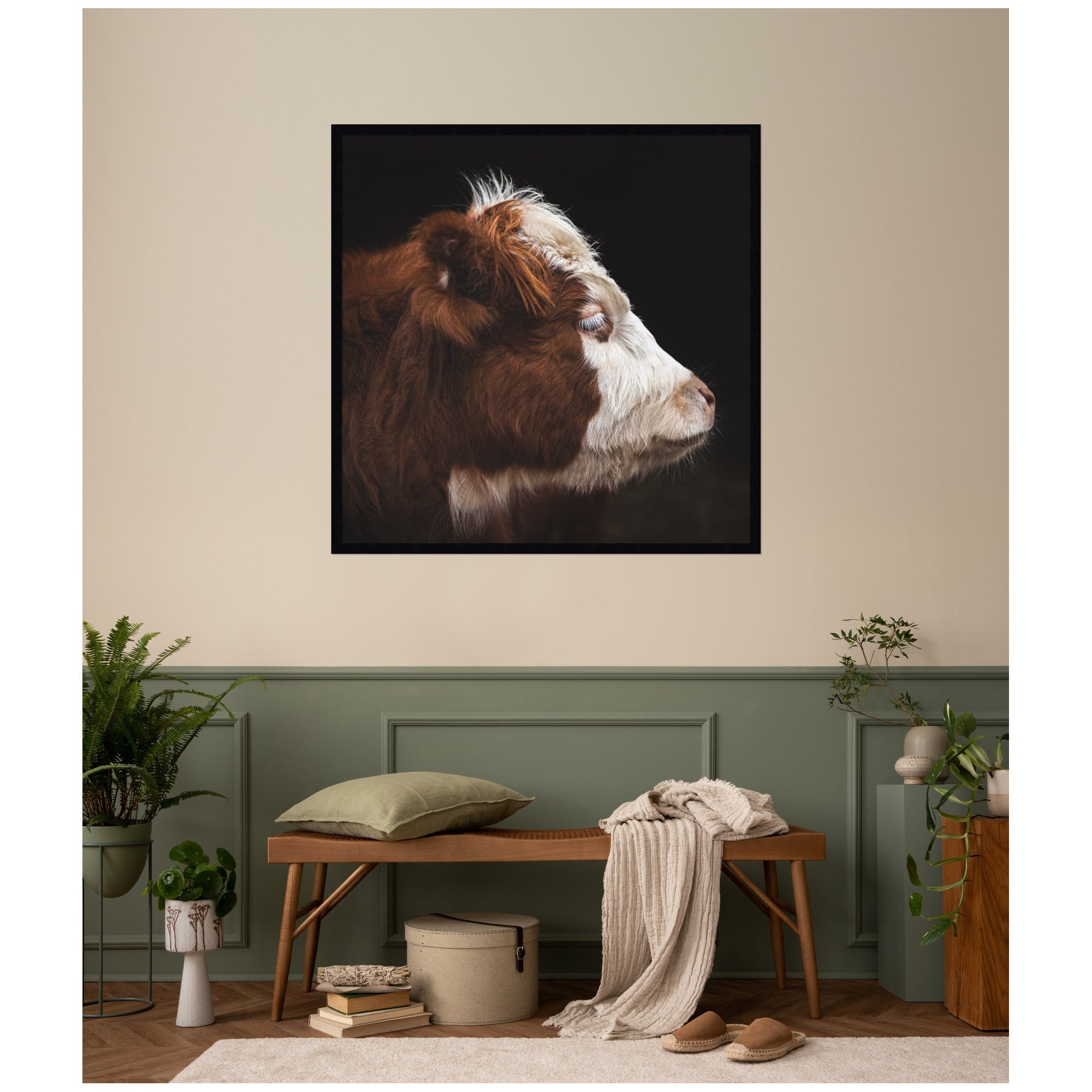 Cow Profile by Emiko and Mark Franzen F2 Images Framed Wall Art Print