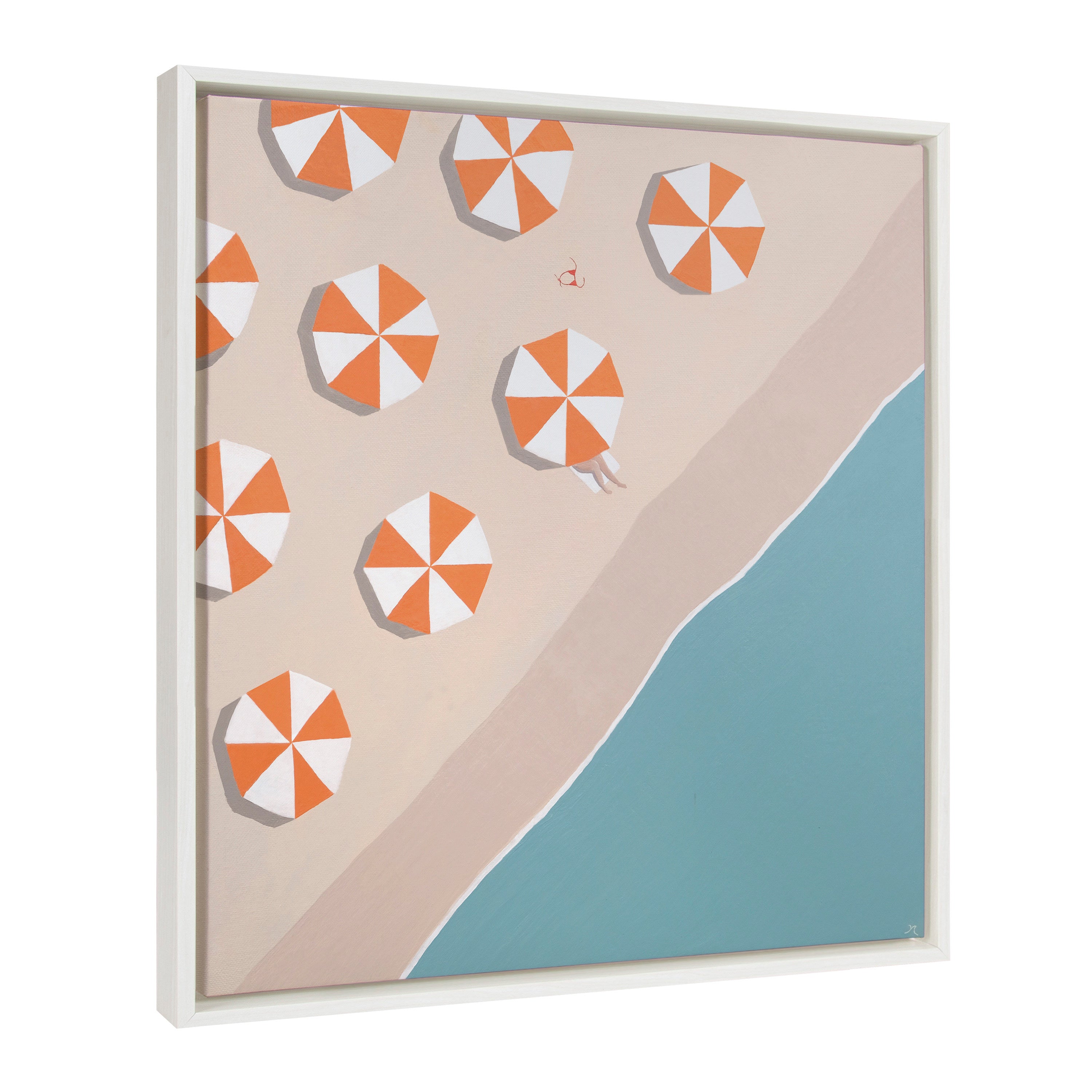 Sylvie The Early Bird Framed Canvas by Rachel Bolgov