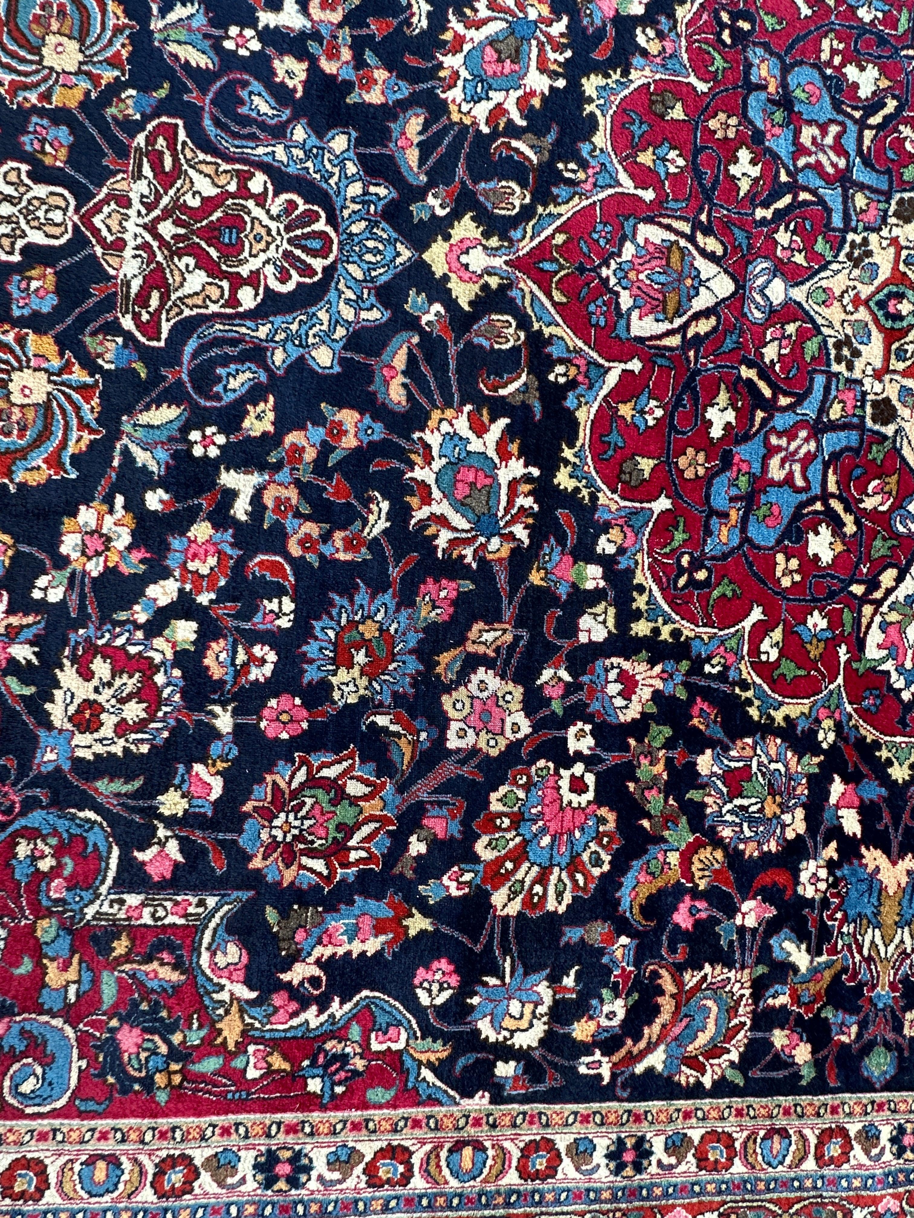 Persian Mashhad Hand Knotted Wool Area Rug 9’9” x 13’3” by Rugistan - product image 10 for Resin Society