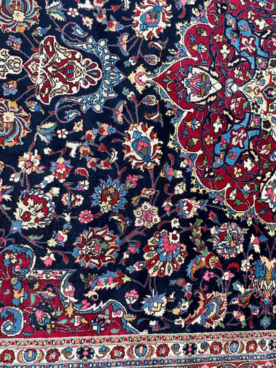 Persian Mashhad Hand Knotted Wool Area Rug 9’9” x 13’3” by Rugistan - product image 10 for Resin Society