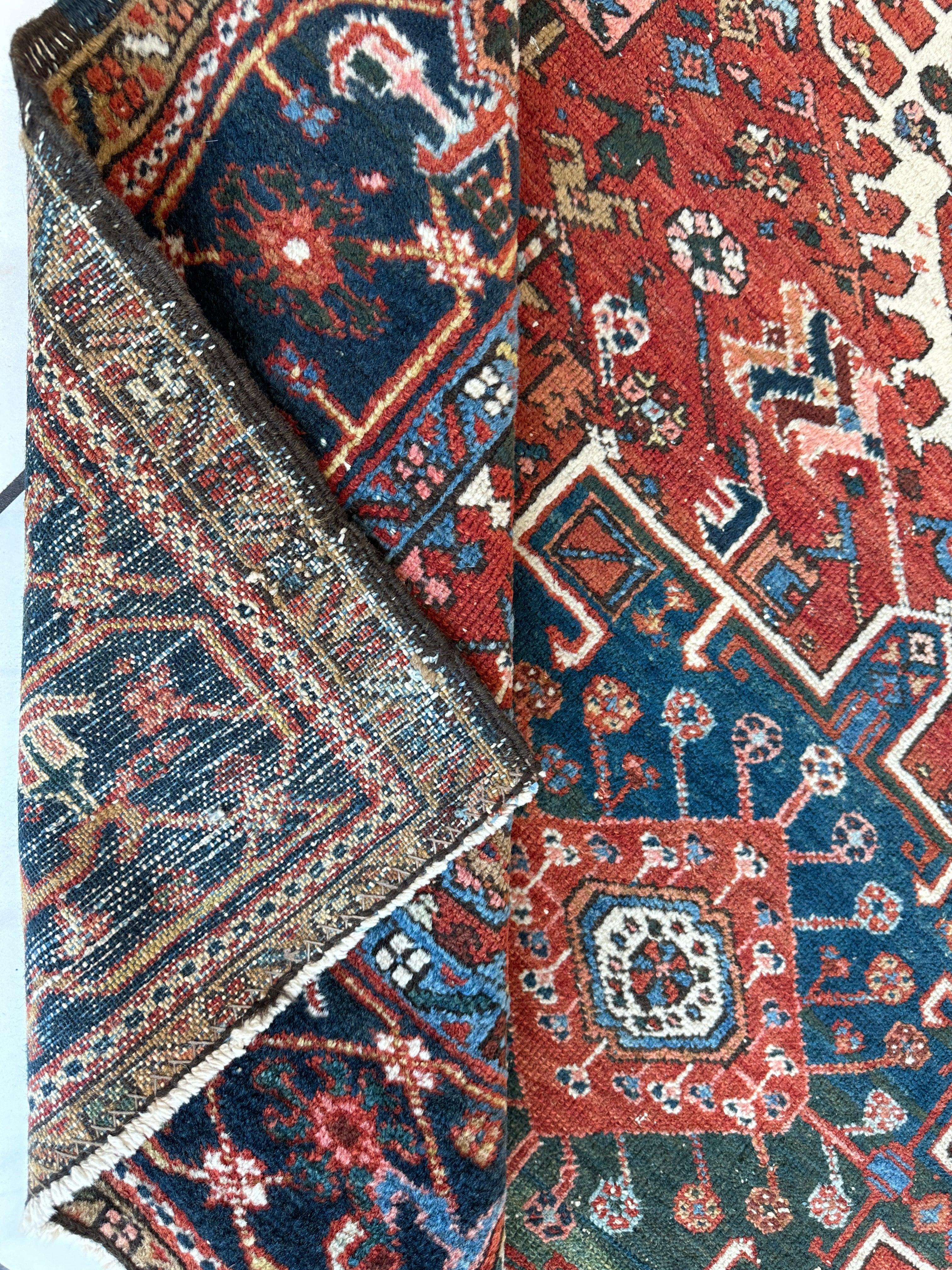 KARAJA Persian Antique Heriz Rug 4'9" x 6' by Rugistan - product image 20 for Resin Society